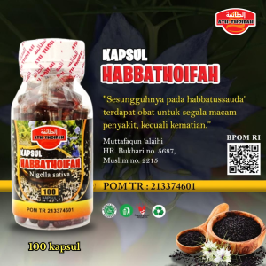 Jintan Hitam Kapsul Habatussauda oil Habbathoifah 100 Kapsul