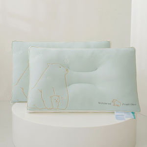 Mother and baby latex pillow super soft cervical high low pillow ice silk breathable home pillow