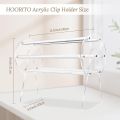 Acrylic Hair Accessories Organizer Holder,360-Degree Rotating Claw Clip Organizer,Hair Clip Organizer Display Clear Stand for Dressing Table for Women and Girls. 