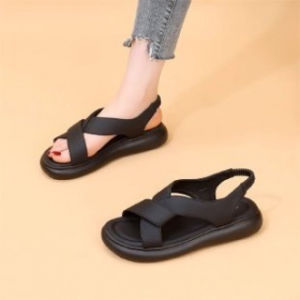 [Free Shipping] 2026 New Summer WomenS Shoes Thick-Soled Fashionable Versatile Beach Sandals Flat Non-Slip Comfortable Perfect With Dresses