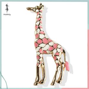 🔥ส่วนลด 10 บาท สำหรับการซื้อ 1 ชิ้น🔥ราคาถูก เข็มกลัดยีราฟเคลือบสำหรับผู้หญิงเข็มกลัดติดเสื้อรูปสัตว์ของขวัญน่ารัก