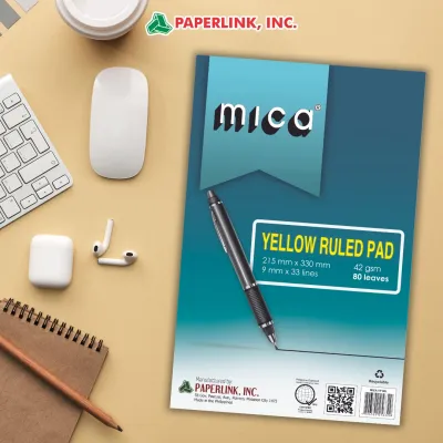 Mica Yellow Pad Ruled 80 Leaves