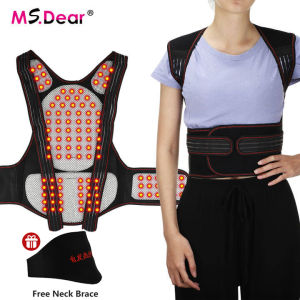 Tourmaline Tự làm nóng lưng Hỗ trợ thắt lưng Nam châm gia nhiệt Trị liệu hỗ trợ Đai lưng Tư thế sửa chữa Cột sống lưng Vai Thắt lưng Tư thế điều chỉnh Vest Giảm đau