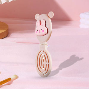 Bayar Di Tempat - Sisir Rambut Lucu / Sisir Lipat Plus Cermin / Mini Folding Brush / Sisir Kecil Lucu /  Sisir / Portable Hair Brush