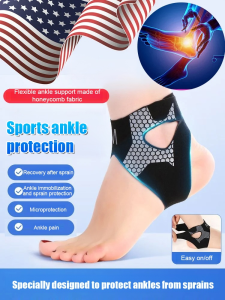 อุปกรณ์พยุงข้อเท้า น้ำหนักเบาและระบายอากาศได้ดี ปลอบโยน ความแม่นยำ การบีบอัดแบบไม่มีสาย