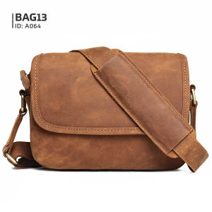 กระเป๋าสะพายข้างผู้ชาย กระเป๋าคาดอกผู้ชาย **รับประกันหนังวัวเเท้100% ทนทานสูง** รหัส A064