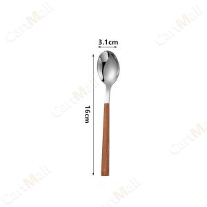 Creative Utensils Stainless Steel Spoon Fork Knife Teaspoon Exquisite Tableware 1Pc