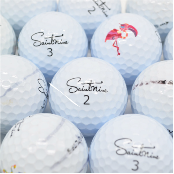 Golf Ball Saint Nine 3Piece Lost Ball A Grade White 10 Balls 2nd Hand