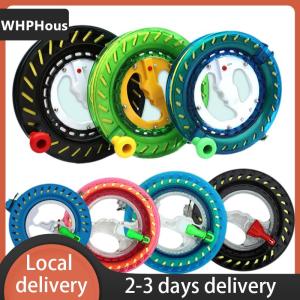[COD] WHPHous Ship within 24 hours 1 Piece Twisted Kite String Rope Line Outdoor Round Grip 150 200 400M Kite Reel Winder Hand Grip Wheel String Flying Handle Tool