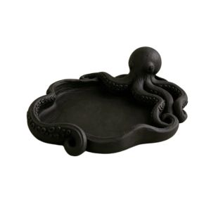 MAOMEI In 3D Khay đựng đồ trang sức Sáng tạo Hình dạng bạch tuộc Đĩa trưng bày nhẫn và khuyên tai Dụng cụ sắp xếp bàn làm việc Tối giản Hộp đựng chìa khóa Phòng khách
