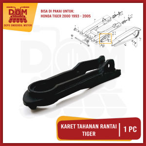 Karet Tahanan Rantai Tiger (PSP) Karet Arm Bantalan Penahan Rante Honda Tiger Lama Tilam