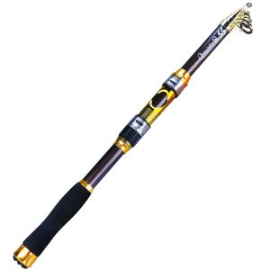 Joran Pancing Berputar Portabel Tongkat Memancing Telescopic Is Bepergian 2.1M-3.6M Air Tawar Alat Penangkap Ikan Luar Ruangan