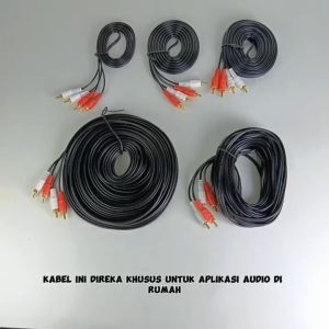 AWE 3M / 1.5M RCA Audio Cable 2 to 2 Stereo AV Cable Red White AUX for TV Speaker Amplifier DVD Home