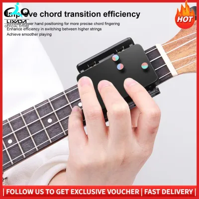 LIXADA Ukulele Chord Presser Nylon Silicone Clip On Chord Helper Ukulele Assisted Learning Tool Comfort for Your Finger Tips