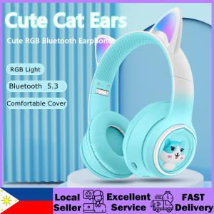 【BUY 1 TAKE 1】New Space Capsule Cut Pet RGB Cat Ear Wireless Bluetooth Headphones Best For Girls and Boys Gift
