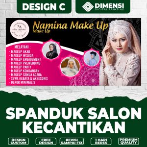 Spanduk salon kecantikan / banner salon kecantikan / spanduk make up artist / banner make up artist