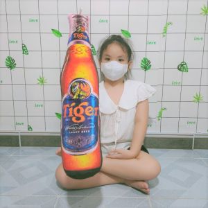 GỐI ÔM NGỦ DÀI 60CM CHO BÉ GỐI ÔM NGỦ 3D HÌNH CHAI BIA 100% GÒN MẪU MỚI ẢNH THẬT