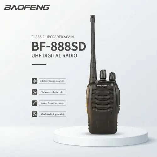 BAOFENG BF-888SD Noise Reduction GMSK Digital UHF 3W Walkie Talkie