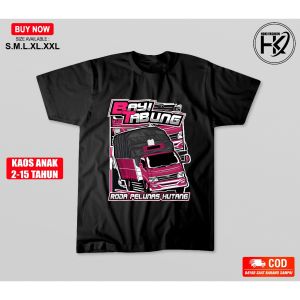 Kaos Roda Pelunas Hutang x Bayi Tabung Kaos Truk Driver Baju Anak