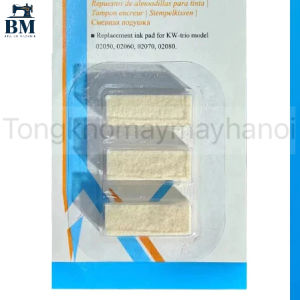 Đệm mực KW-TRIO 0510007 (COMBO VỈ 3 CÁI) dùng thay thế cho máy dập số 5 số 6 số 7 số 8 số