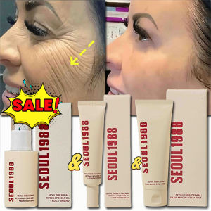 new Soothing Moisturizing Improve Brightening Facial Snail Mucin Rice Cream 4% Retinol Serum Eye Cream Seoul 1988 Korea Skincare Set hot