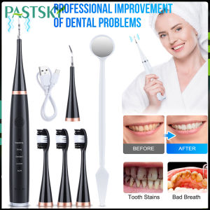 Electric Teeth Cleaner Ultrasonic Tooth Cleaner Tartar Ultrasonic Electric Toothbrush Rechargeable IPX6 Waterproof Teeth Whiten Tartar Remover for Adult