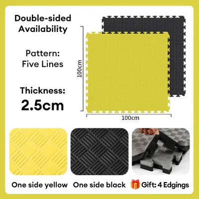 MY-HI 100x100x2.5cm Puzzle Mat Gym Mat Baby Gym Playmat EVA EXTRA Thick Foam Mat Crawling Floor Mat