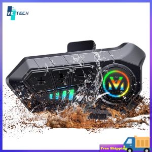 [ VKTECH ] Bluetooth Open-Ear Headphones Y10-2X for Helmet Communication with Stable Connection and Comfortable Fit