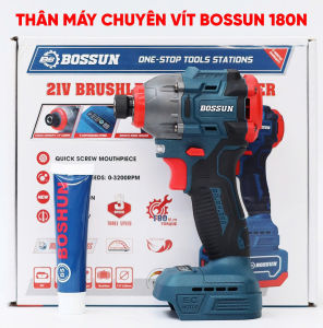 Máy chuyên vít pin BOSSUN BS-CV180NMĐộng Cơ Lõi Đồng Không chổi than 180Nm 3 Tốc độ 3200rpm