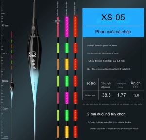 Phao Câu Đài Đổi Màu [Tặng Pin] [BH 3 Tháng] Đầu Tăm To Tăm Nhỏ Thế Hệ Mới SPC14  Phao Câu Cá Phao Sáng Câu Đêm - Sanami Fishing