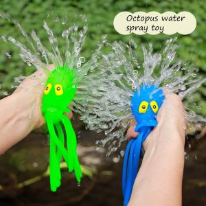 XUECHUANGYING Cute Water Fun Kids Toy Summer Swimming Bathroom Sprinkling Bathroom Play Play Water Toy Octopus Squeezing Toys Float Spray Water Baby Bath Toy