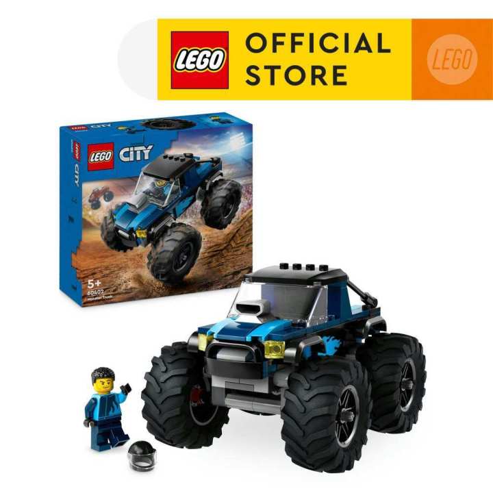 LEGO® City Blue Monster Truck Building Toy Cars 148 Pieces 60402 main image 1