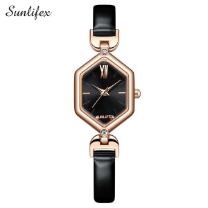 Sunlifex Jam Tangan Wanita Original Korea Antik Panggilan Mini Tali Kulit Jam Tangan Cewek 5995