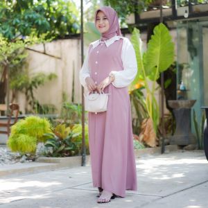 Gamis Twill Premium Amanda Dress By Etsa Official Dress Korean Style Hijab Gamis Simple Elegan