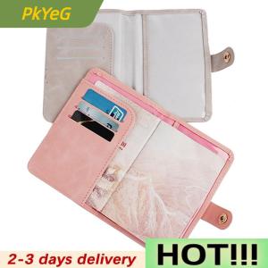PkYeG Waterproof Passport Holder Covers Case Travel PU Leather Credit Card Wallet Cute Passport Book For Women Men Passport Cover