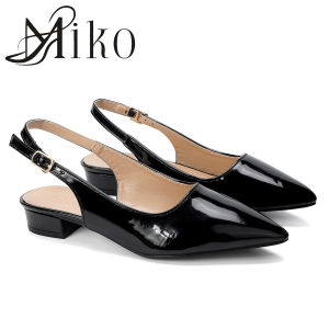 【DS】3color Korean Women Pointed Toe Office Work Block 2.5cm Heels Shoes