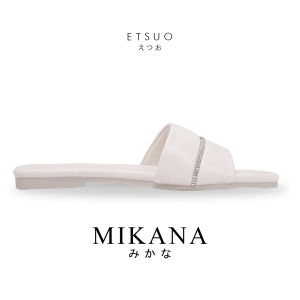 Mikana Party Shoes Etsuo Crystal Flats Slippers for Women slides minimalist casual gift for her