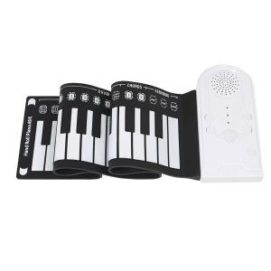 Hand Roll Portable Piano Portable 49-Keys Roll up Soft Silicone Digital Music Piano Children beginners the best gift