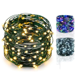 Christmas Lights Multicolor 50/100/200 LED Xmas Tree Lights Fairy Lights with Remote Control Waterproof Copper Wire LED String