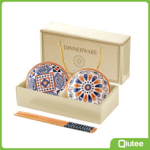 Best gift Bohemian Bowl Ceramic Birthday Christmas Wedding Gift Set