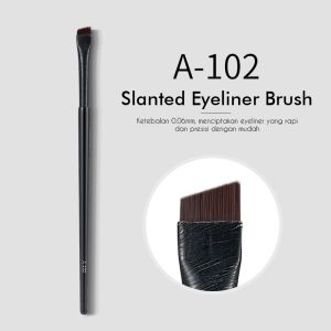 Alobeauty - Kuas Eyeliner Multifungsi Bentuk Tipis Miring Slanted Eyeliner Eyebrow Brush Kuas Eyebrow Cream