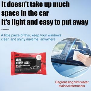 Glass oil film removal wipes Convenient oil film removal wipes Windshield oil removal