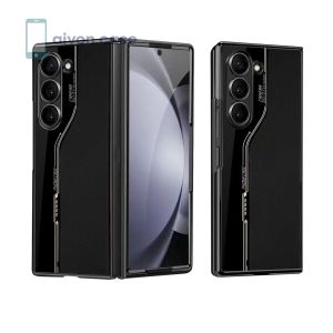 Case Electroplated Chrome For Samsung Galaxy Z FOLD 4 / Z FOLD 5 / Z FOLD 6 Ultra thin Leather Case EC-212