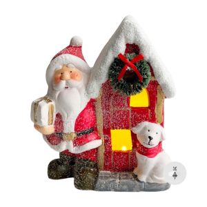 Pinky Bee Dekorasi Lampu Natal Santa Rumah Merah 70110200