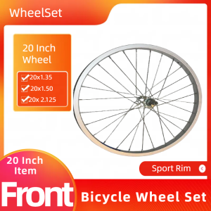 Bicycle Alloy Wheelset – 20” (406) Strong Alloy Rims