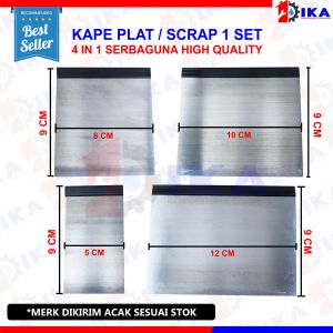 Kape Set Nug isi 4pc - Scrap Set Merk Nug Original Kape Plat Putty Scraper Set