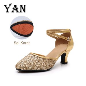 Sepatu Dansa Latin/ Line Dance Sepatu Dance Wanita Sepatu Hak 5cm
