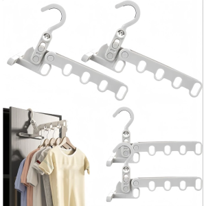 Five-hole foldable clothes hanger multifunctional travel hotel clothes drying rack clothes drying artifact portable clothes drying rack