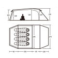 Tenda Camping Naturehike Opalus Tent 4P NH19L004-B- 40D Coated Silicon. 