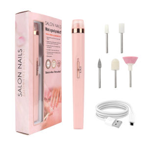 YOOKIILYE Electric Manicure Set 5 In 1 Nail Drill File Grinder Grooming Machine Kit Art Buffer Polisher Callus Remover Bit Sanding Tools